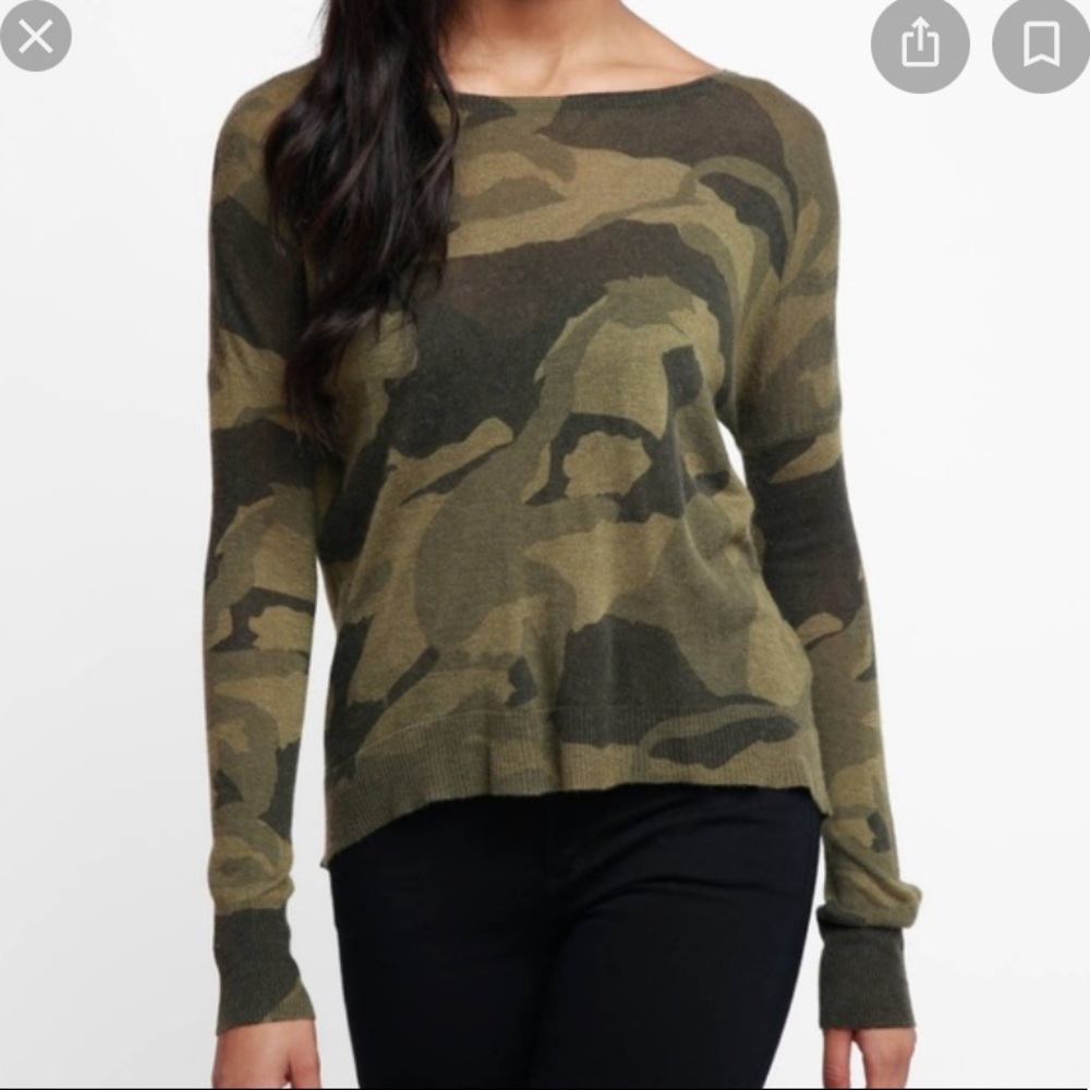 Olivaceous Camouflage Lightweight Long Sleeve Sweater